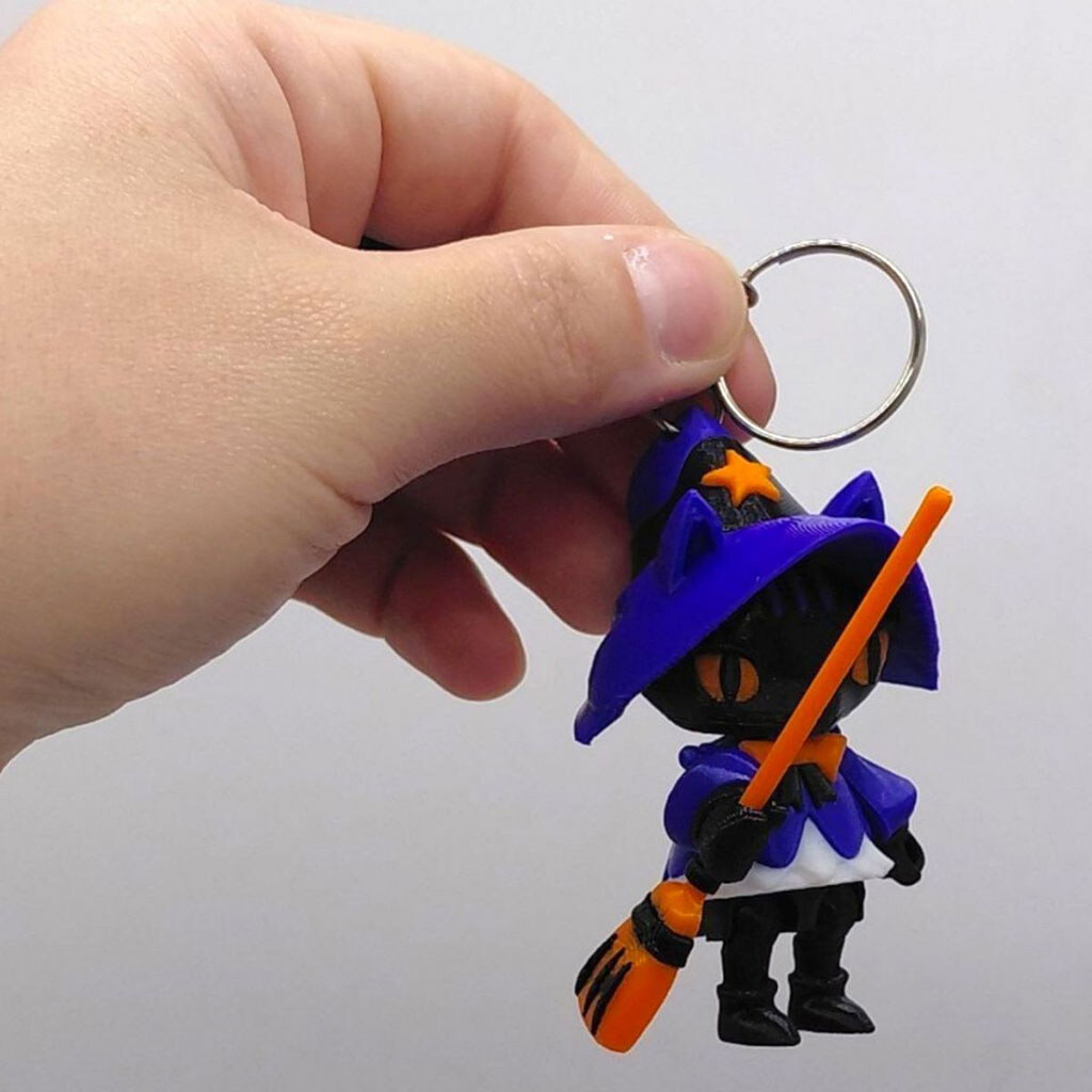 Брелок "КІШКА-ВІДЬМА / KEYCHAIN", 3d друк, Mic - № 2 Брелок "КІШКА-ВІДЬМА / KEYCHAIN", 3d друк, Mic - № 2