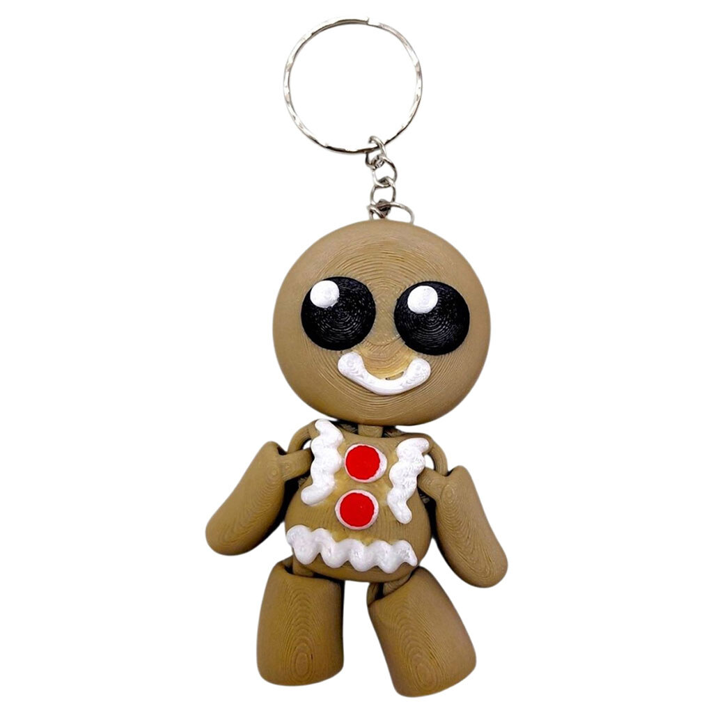 Брелок "Чоловік-печиво / KEYCHAIN", Вид 1, 3d друк, Mic - № 1 Брелок "Чоловік-печиво / KEYCHAIN", Вид 1, 3d друк, Mic - № 1