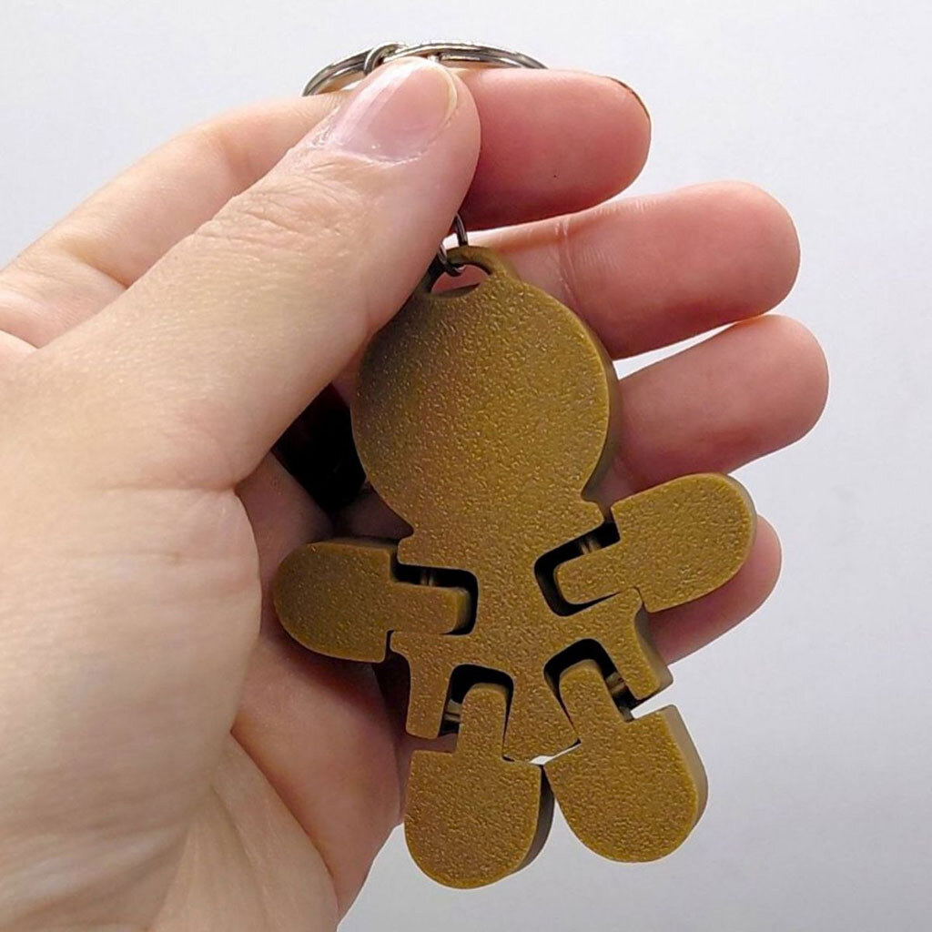 Брелок "Мужчина-печенье / KEYCHAIN", Вид 2, 3d печать, Mic - № 2 Брелок "Мужчина-печенье / KEYCHAIN", Вид 2, 3d печать, Mic - № 2