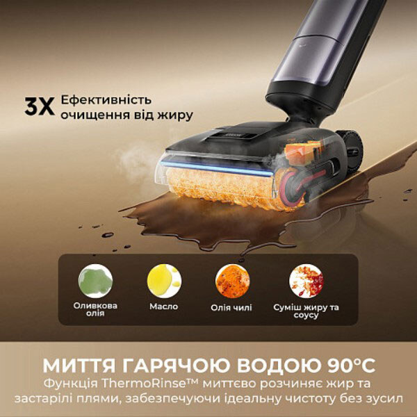 Аккумуляторный моющий пылесос Dreame H16 Pro Steam, Черный - № 5 Аккумуляторный моющий пылесос Dreame H16 Pro Steam, Черный - № 5
