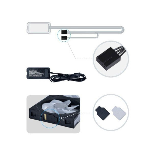 Вентилятор Lian Li Uni Fan SL-INF Wireless 120-3 Reverse Blade, Черный - № 10 Вентилятор Lian Li Uni Fan SL-INF Wireless 120-3 Reverse Blade, Черный - № 10