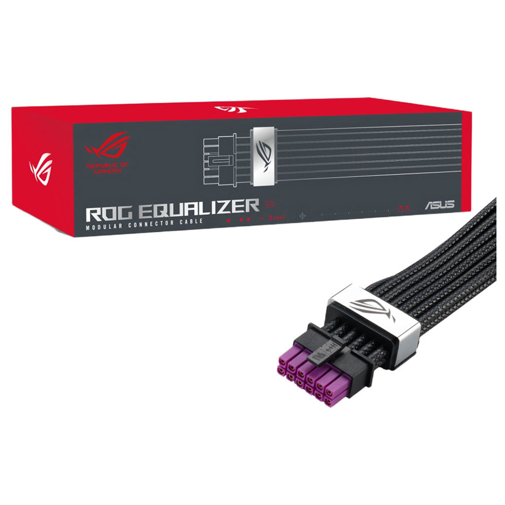 Кабель для відеокарти Asus ROG Equalizer 90YE00BN-B0QA00, Чорний - № 5 Кабель для відеокарти Asus ROG Equalizer 90YE00BN-B0QA00, Чорний - № 5