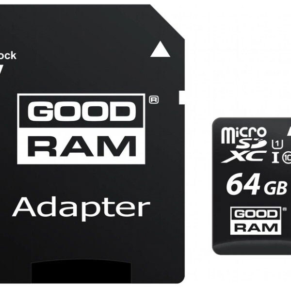 Мапа пам'яті Goodram MicroSDXC UHS-I/U3, 64 Гб. - № 1 Мапа пам'яті Goodram MicroSDXC UHS-I/U3, 64 Гб. - № 1