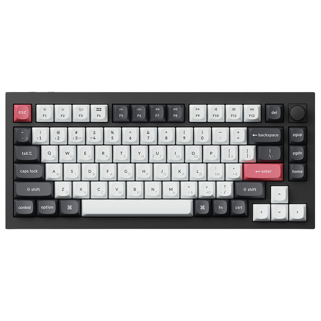 Клавіатура Keychron Q1 HE, Чорний - № 1 Клавіатура Keychron Q1 HE, Чорний - № 1