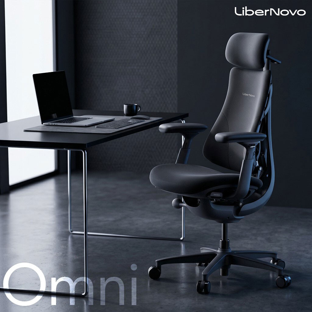 Крісло офісне LiberNovo Omni, Чорний - № 8 Крісло офісне LiberNovo Omni, Чорний - № 8