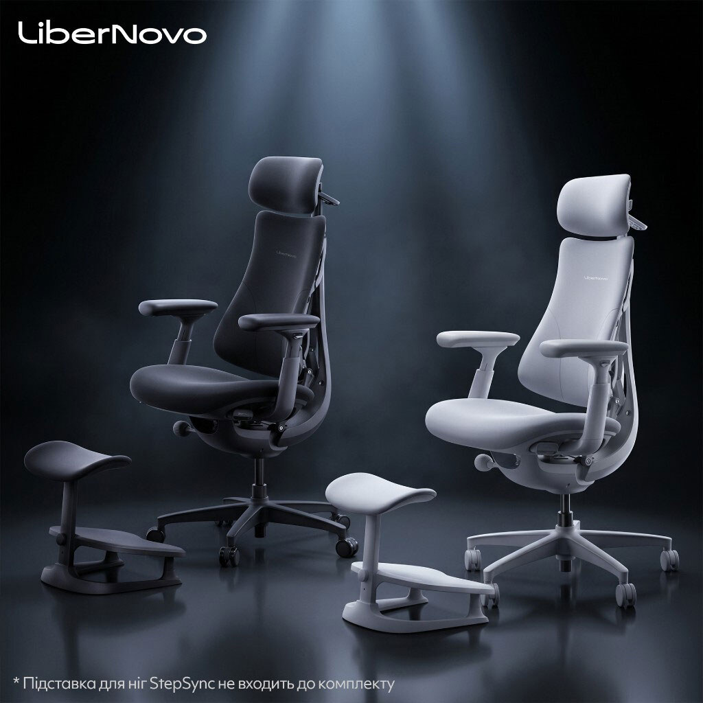Крісло офісне LiberNovo Omni, Чорний - № 18 Крісло офісне LiberNovo Omni, Чорний - № 18