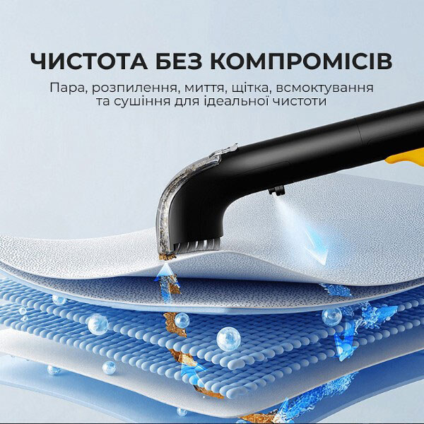 Миючий пилосос Deerma DEM-BY700S, Чорний - № 4 Миючий пилосос Deerma DEM-BY700S, Чорний - № 4