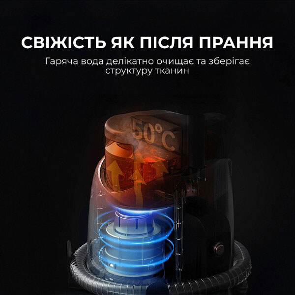 Миючий пилосос Deerma DEM-BY700S, Чорний - № 8 Миючий пилосос Deerma DEM-BY700S, Чорний - № 8