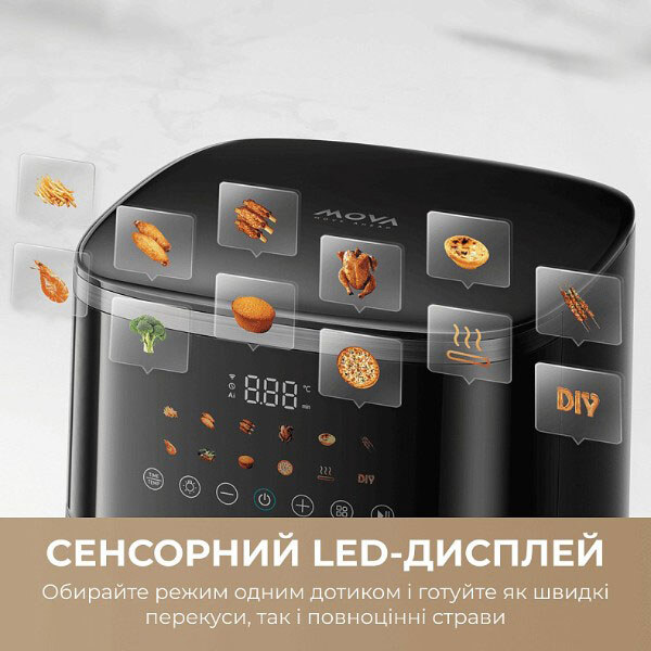 Мультипіч Mova AeroChef FD10 Pro Max, Чорний - № 10 Мультипіч Mova AeroChef FD10 Pro Max, Чорний - № 10