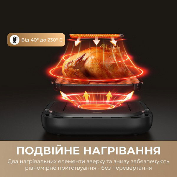 Мультипіч Mova AeroChef FD10 Pro Max, Чорний - № 13 Мультипіч Mova AeroChef FD10 Pro Max, Чорний - № 13