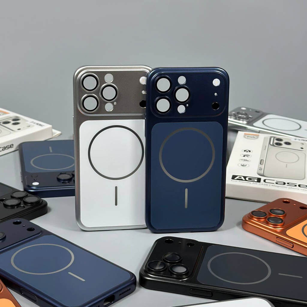 Чехол (накладка) Apple iPhone 16, AG Case, MagSafe, Оранжевый - № 5 Чехол (накладка) Apple iPhone 16, AG Case, MagSafe, Оранжевый - № 5