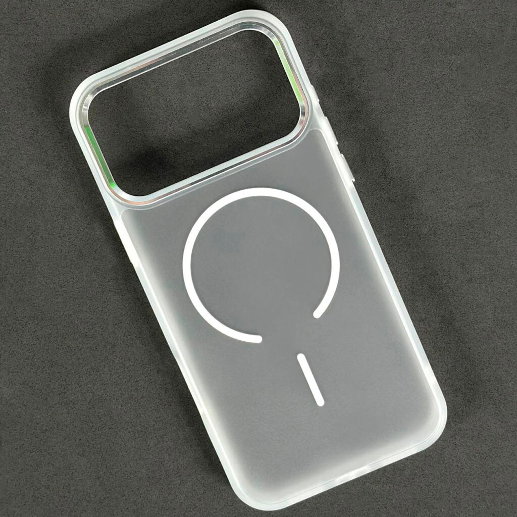 Чехол (накладка) Apple iPhone 17 Pro Max, Air Beats Matte Camera, MagSafe, Белый - № 1 Чехол (накладка) Apple iPhone 17 Pro Max, Air Beats Matte Camera, MagSafe, Белый - № 1