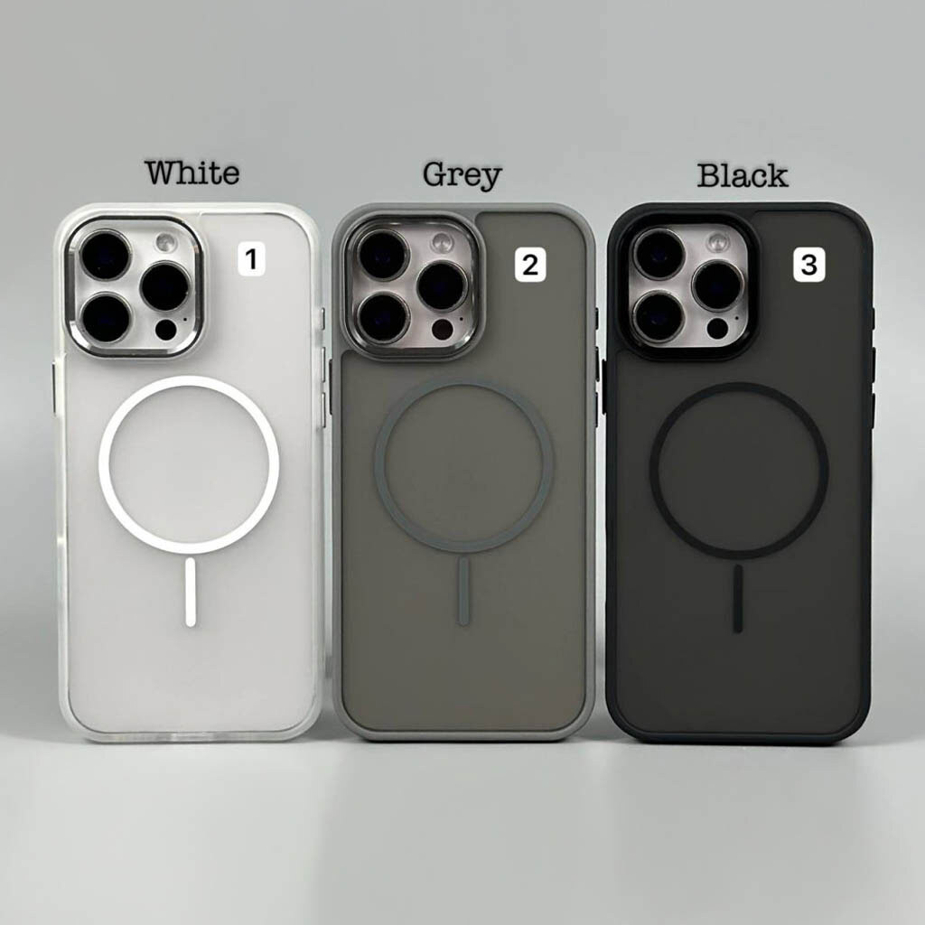Чехол (накладка) Apple iPhone 17 Pro Max, Air Beats Matte Camera, MagSafe, Белый - № 7 Чехол (накладка) Apple iPhone 17 Pro Max, Air Beats Matte Camera, MagSafe, Белый - № 7