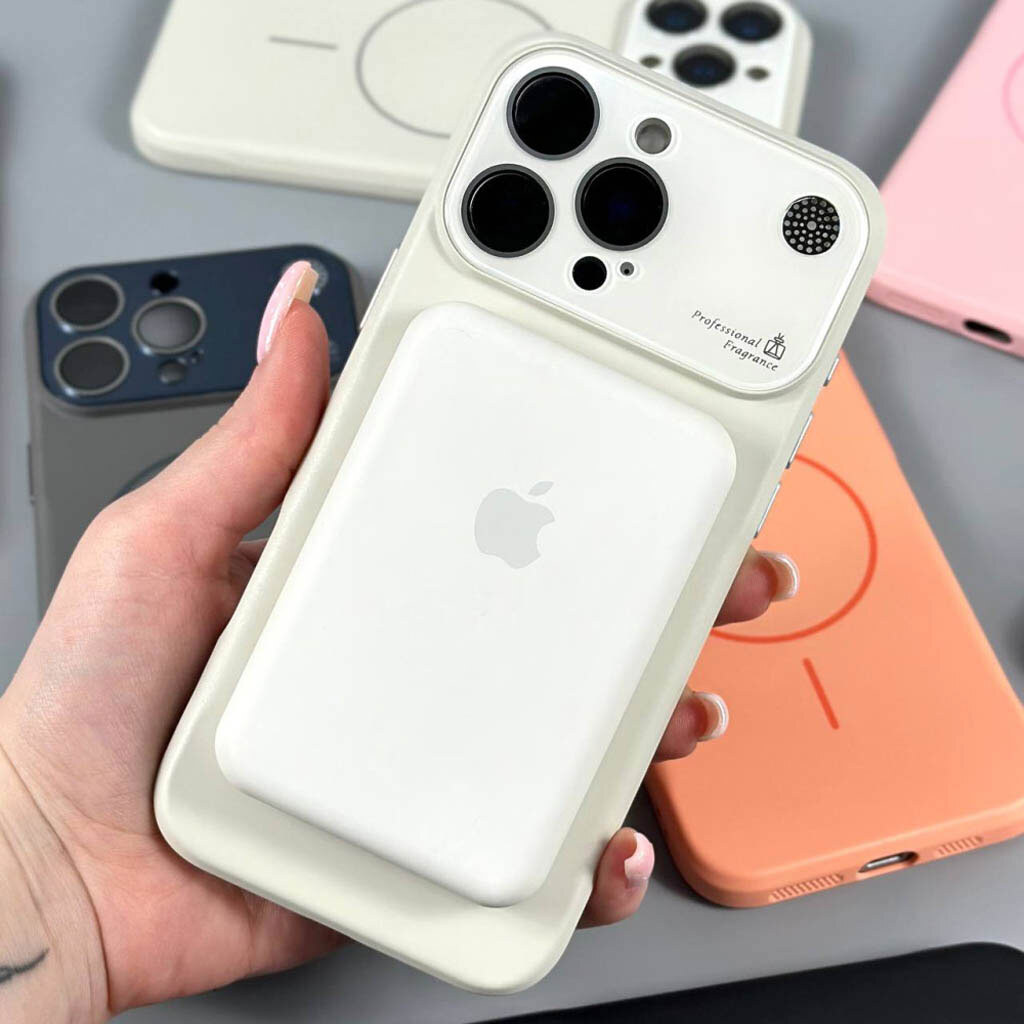 Чохол (накладка) Apple iPhone 17 Pro, AG Glass Ароматерапія, MagSafe, Чорний - № 3 Чохол (накладка) Apple iPhone 17 Pro, AG Glass Ароматерапія, MagSafe, Чорний - № 3