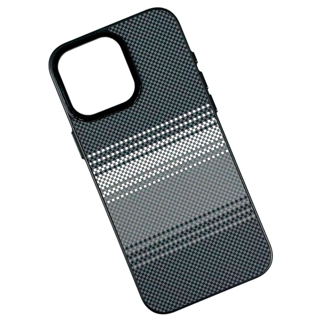 Чехол (накладка) Apple iPhone 13, Slim Hard Carbon, Grey Stripe, Рисунок - № 1 Чехол (накладка) Apple iPhone 13, Slim Hard Carbon, Grey Stripe, Рисунок - № 1