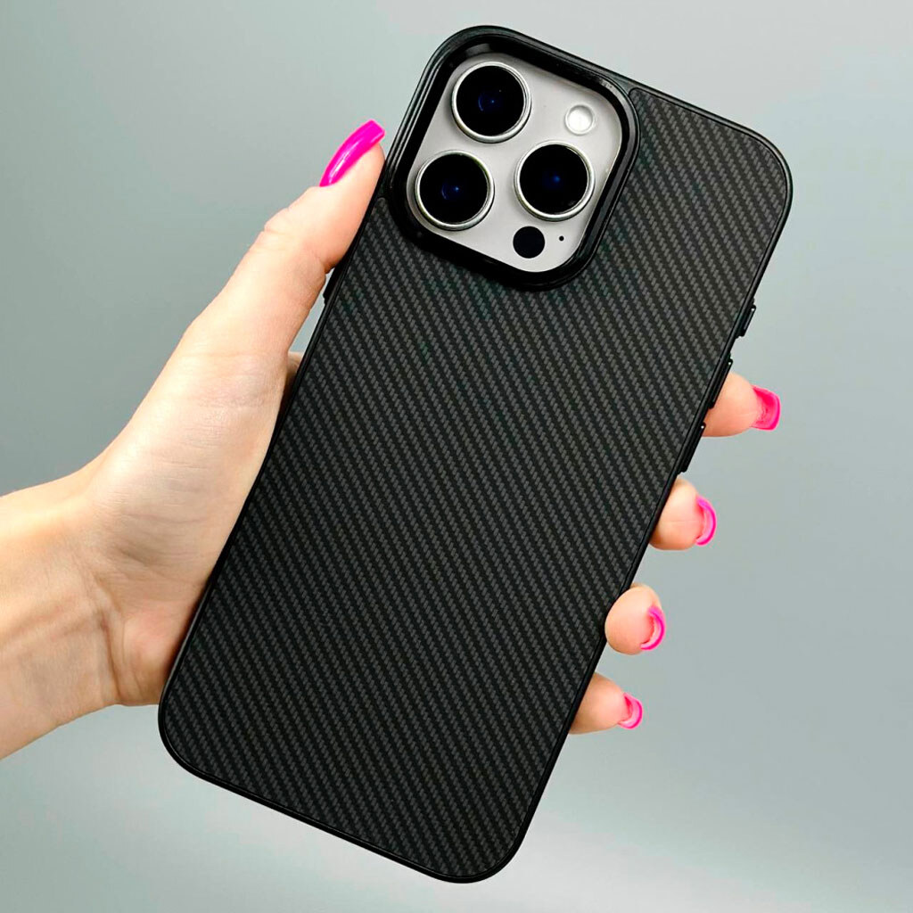 Чехол (накладка) Apple iPhone 15, Slim Hard Carbon, Blue Stripe, Рисунок - № 2 Чехол (накладка) Apple iPhone 15, Slim Hard Carbon, Blue Stripe, Рисунок - № 2