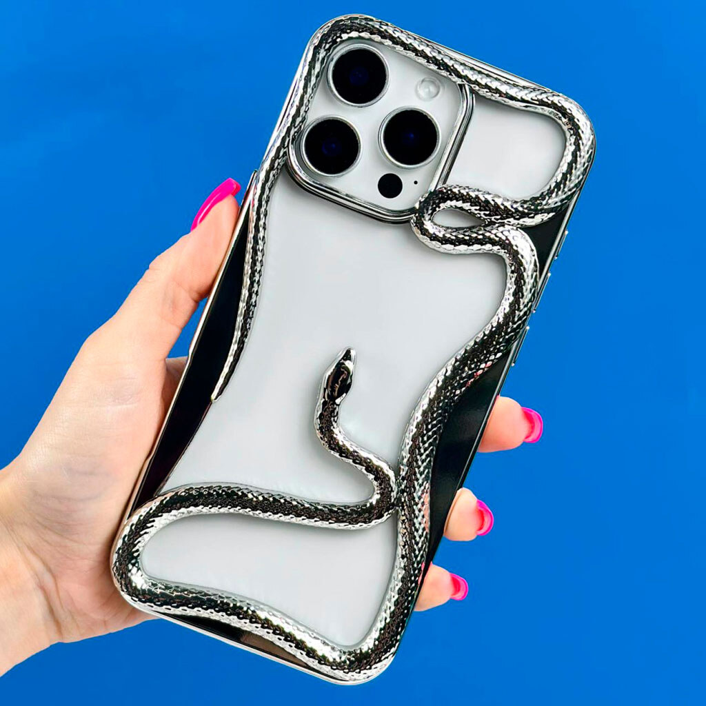 Чохол (накладка) Apple iPhone 16 Pro Max, Soft Snake, Золотий - № 4 Чохол (накладка) Apple iPhone 16 Pro Max, Soft Snake, Золотий - № 4