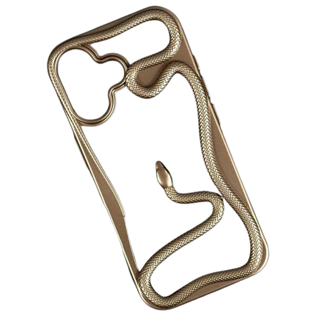 Чехол (накладка) Apple iPhone 17, Soft Snake, Бронзовый - № 1 Чехол (накладка) Apple iPhone 17, Soft Snake, Бронзовый - № 1