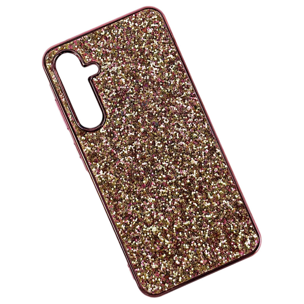 Чехол (накладка) Samsung A065 Galaxy A06, Sparkle Storm, Rose Gold Glitter, Розовый - № 1 Чехол (накладка) Samsung A065 Galaxy A06, Sparkle Storm, Rose Gold Glitter, Розовый - № 1