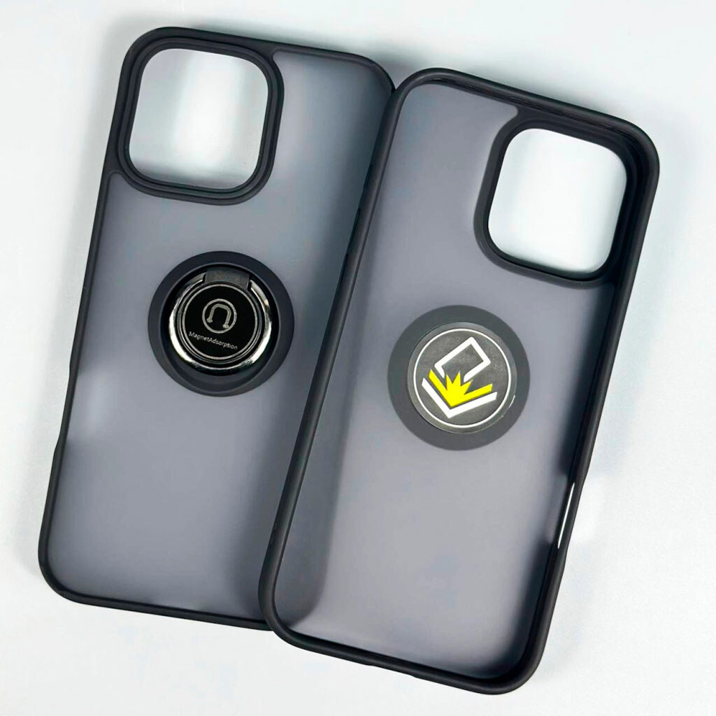 Чохол (накладка) Apple iPhone 12 / iPhone 12 Pro, TOTU Ring Series Matte Magnet, Чорний - № 4 Чохол (накладка) Apple iPhone 12 / iPhone 12 Pro, TOTU Ring Series Matte Magnet, Чорний - № 4