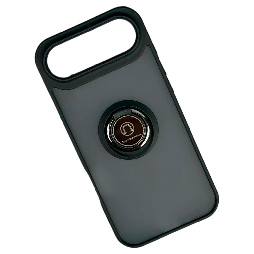 Чохол (накладка) Apple iPhone 17 Air, TOTU Ring Series Matte Magnet, Чорний - № 1 Чохол (накладка) Apple iPhone 17 Air, TOTU Ring Series Matte Magnet, Чорний - № 1
