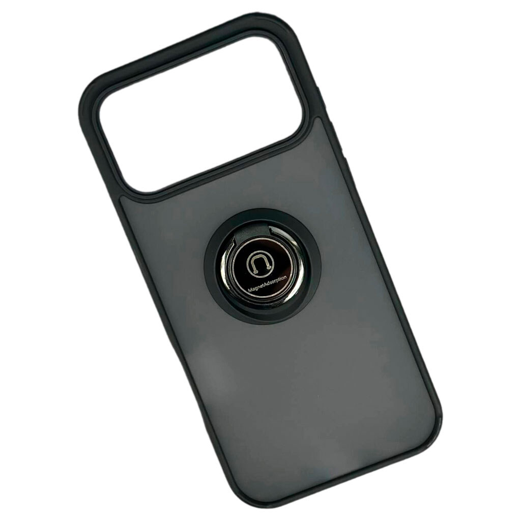 Чехол (накладка) Apple iPhone 17 Pro Max, TOTU Ring Series Matte Magnet, Черный - № 1 Чехол (накладка) Apple iPhone 17 Pro Max, TOTU Ring Series Matte Magnet, Черный - № 1