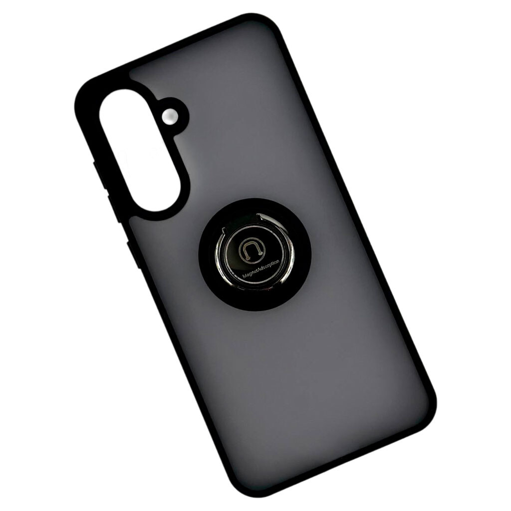 Чехол (накладка) Samsung A075 Galaxy A07, TOTU Ring Series Matte Magnet, Черный - № 1 Чехол (накладка) Samsung A075 Galaxy A07, TOTU Ring Series Matte Magnet, Черный - № 1