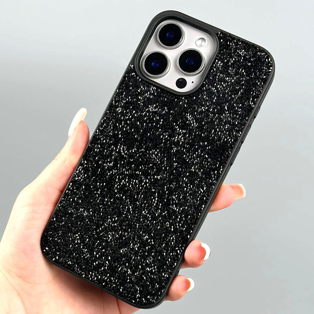 Чехол (накладка) Apple iPhone 12 / iPhone 12 Pro, Swarovski Diamonds, Синий - № 3 Чехол (накладка) Apple iPhone 12 / iPhone 12 Pro, Swarovski Diamonds, Синий - № 3
