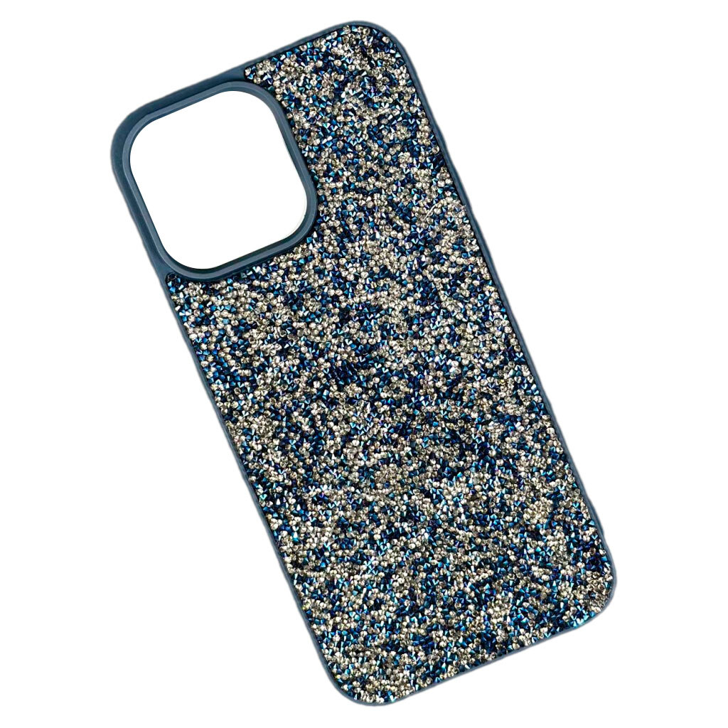 Чохол (накладка) Apple iPhone 15 Pro, Swarovski Diamonds, Синій - № 1 Чохол (накладка) Apple iPhone 15 Pro, Swarovski Diamonds, Синій - № 1