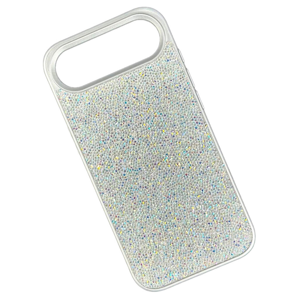 Чохол (накладка) Apple iPhone 17 Air, Swarovski Diamonds, Срібний - № 1 Чохол (накладка) Apple iPhone 17 Air, Swarovski Diamonds, Срібний - № 1