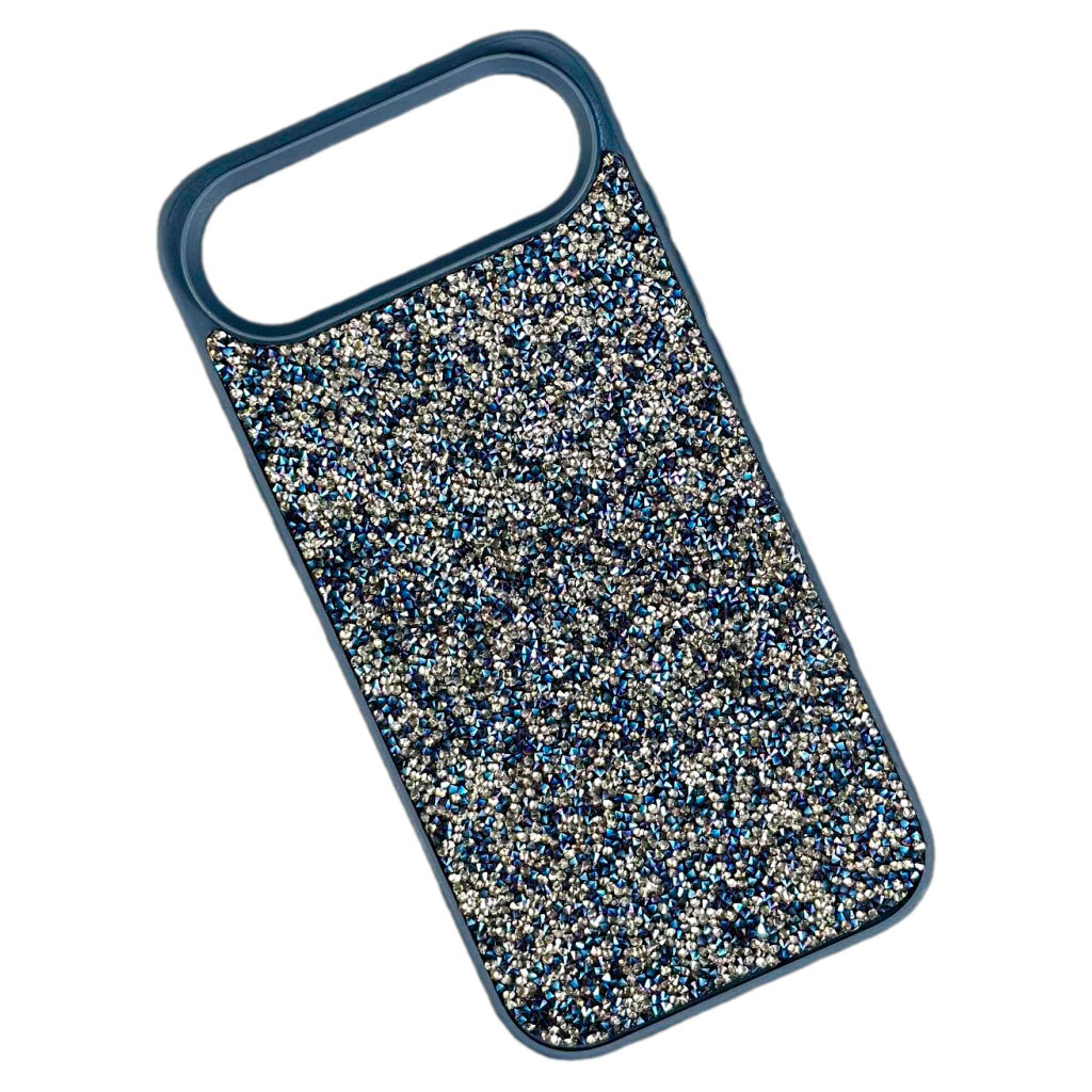Чехол (накладка) Apple iPhone 17 Air, Swarovski Diamonds, Синий - № 1 Чехол (накладка) Apple iPhone 17 Air, Swarovski Diamonds, Синий - № 1