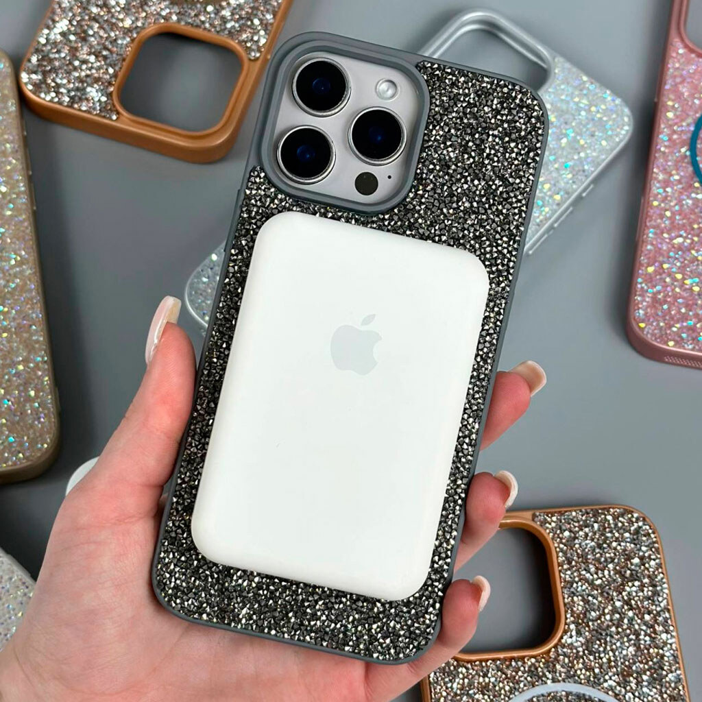 Чохол (накладка) Apple iPhone 12 / iPhone 12 Pro, Swarovski Diamonds, MagSafe, Білий - № 3 Чохол (накладка) Apple iPhone 12 / iPhone 12 Pro, Swarovski Diamonds, MagSafe, Білий - № 3