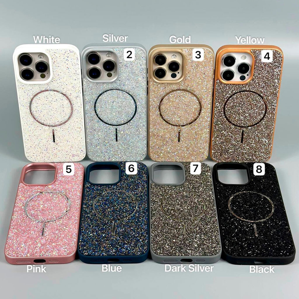 Чехол (накладка) Apple iPhone 11, Swarovski Diamonds, MagSafe, Розовый - № 8 Чехол (накладка) Apple iPhone 11, Swarovski Diamonds, MagSafe, Розовый - № 8