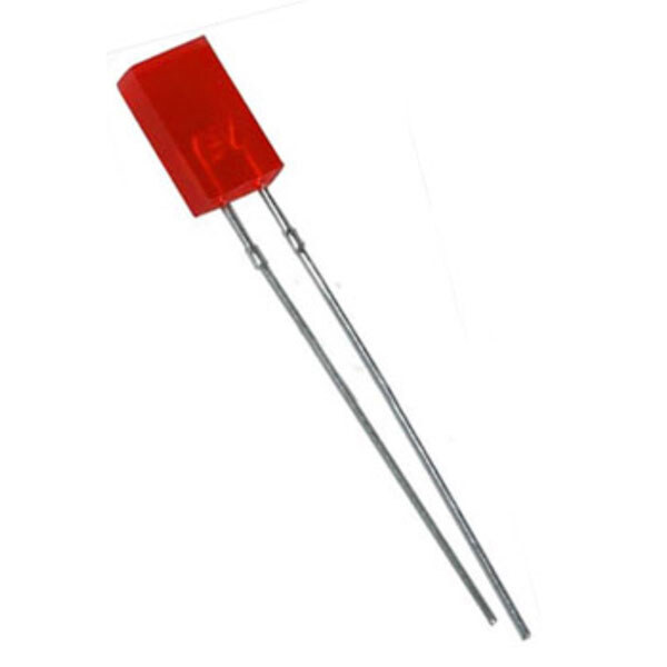 Світлодіод 5х2mm Червоний матовий 2mcd 120° 700nm FYL-2513hd - № 1 Світлодіод 5х2mm Червоний матовий 2mcd 120° 700nm FYL-2513hd - № 1