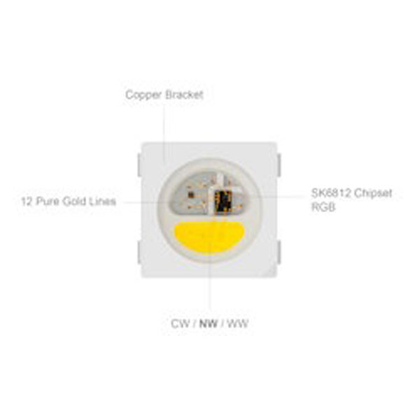 Светодиод SMD 5050 SK6812RGBW-NW - № 2 Светодиод SMD 5050 SK6812RGBW-NW - № 2