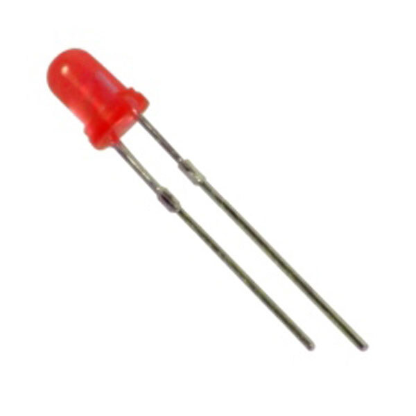 Светодиод 3мм Красный матовый 200-300mcd 2.0-2.2V короткие ноги - № 1 Светодиод 3мм Красный матовый 200-300mcd 2.0-2.2V короткие ноги - № 1