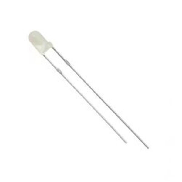 Светодиод 3mm Белый холодный диффузный 1500-2500mcd, 8000-10000К - № 1 Светодиод 3mm Белый холодный диффузный 1500-2500mcd, 8000-10000К - № 1