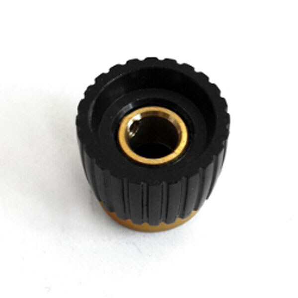 Ручка для потенциометра MARSHALL STYLE BLACK/GOLD 6.4mm - № 2 Ручка для потенциометра MARSHALL STYLE BLACK/GOLD 6.4mm - № 2