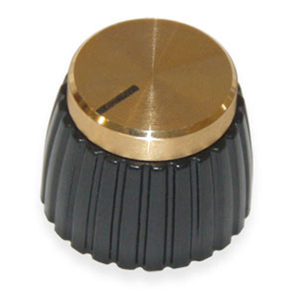 Ручка для потенциометра MARSHALL STYLE BLACK/GOLD 6*18T - № 1 Ручка для потенциометра MARSHALL STYLE BLACK/GOLD 6*18T - № 1