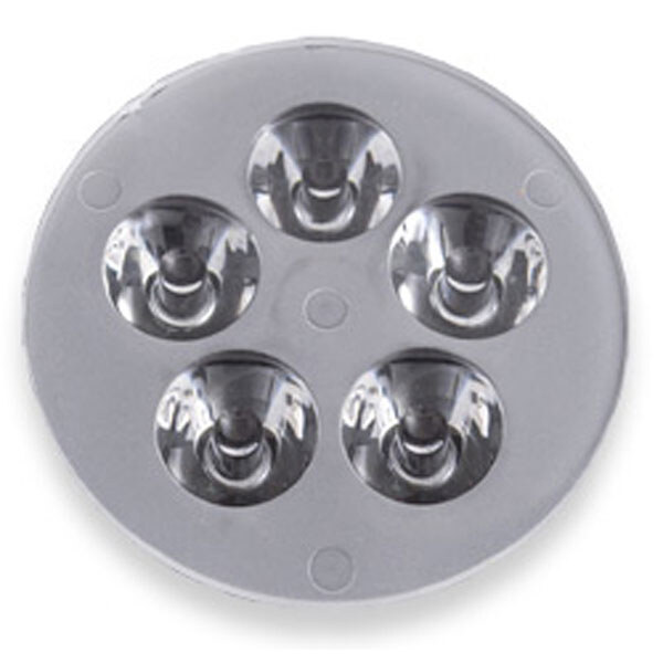5х1w Лінза-відбивач для 5х1w LED прозора - № 2 5х1w Лінза-відбивач для 5х1w LED прозора - № 2
