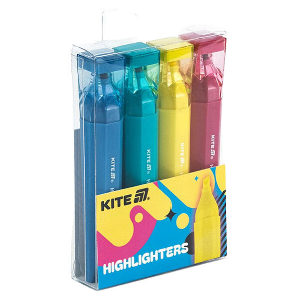 Маркер/Highlighter, Creative Trendy Colors, набір 4-х шт., Kite - № 3 Маркер/Highlighter, Creative Trendy Colors, набір 4-х шт., Kite - № 3