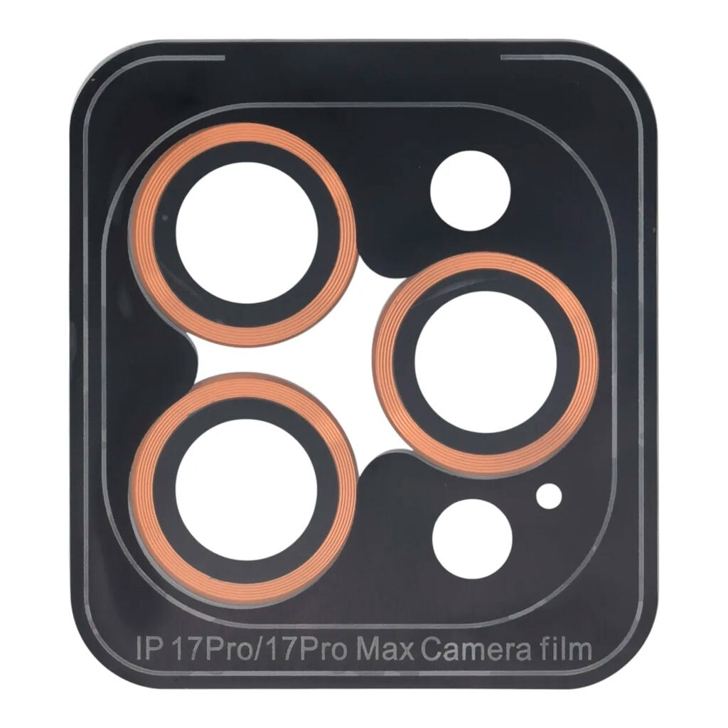 Защитное стекло камеры Apple iPhone 17 Pro / iPhone 17 Pro Max, ACHILLES, Оранжевый - № 1 Защитное стекло камеры Apple iPhone 17 Pro / iPhone 17 Pro Max, ACHILLES, Оранжевый - № 1