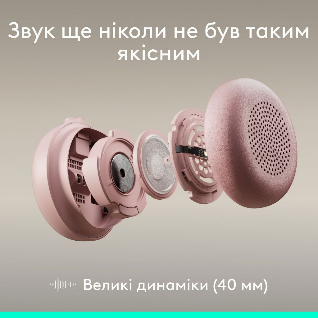 Наушники Logitech Zone Wired 2, С микрофоном, Розовый - № 4 Наушники Logitech Zone Wired 2, С микрофоном, Розовый - № 4