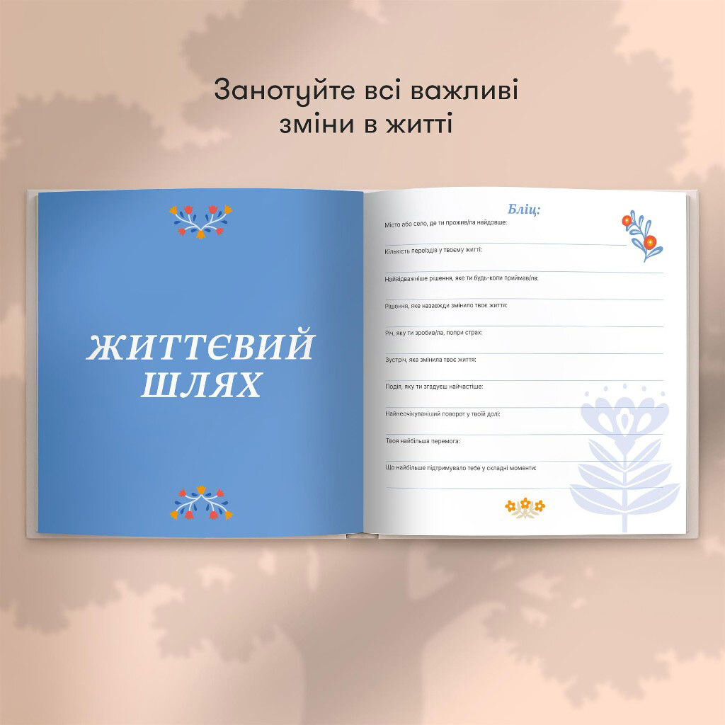 Книга спогадів "Історії моєї дорогої бабусі", світлий, Orner - № 8 Книга спогадів "Історії моєї дорогої бабусі", світлий, Orner - № 8