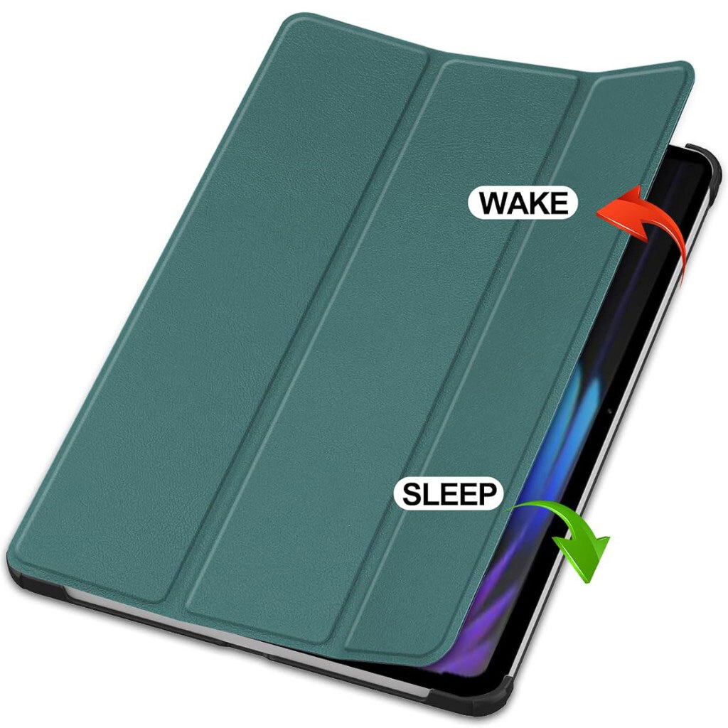 Чохол (книжка) Xiaomi Pad 8 / Pad 8 Pro, BeCover Smart Case, Dark Green, Зелений - № 4 Чохол (книжка) Xiaomi Pad 8 / Pad 8 Pro, BeCover Smart Case, Dark Green, Зелений - № 4