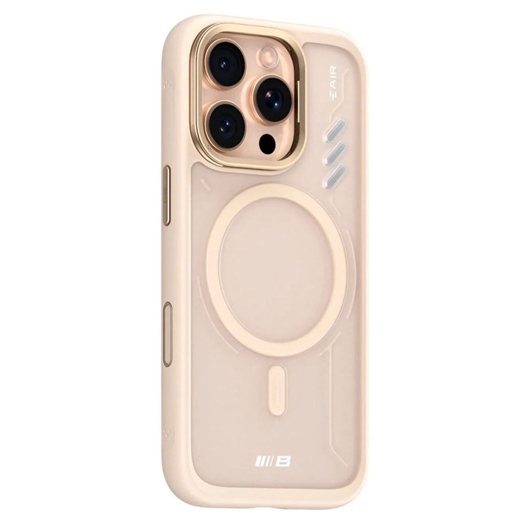 Чехол (накладка) Apple iPhone 16 Pro Max, Blueo Frosted Heat Dissipation Stand, MagSafe, Золотой - № 1 Чехол (накладка) Apple iPhone 16 Pro Max, Blueo Frosted Heat Dissipation Stand, MagSafe, Золотой - № 1