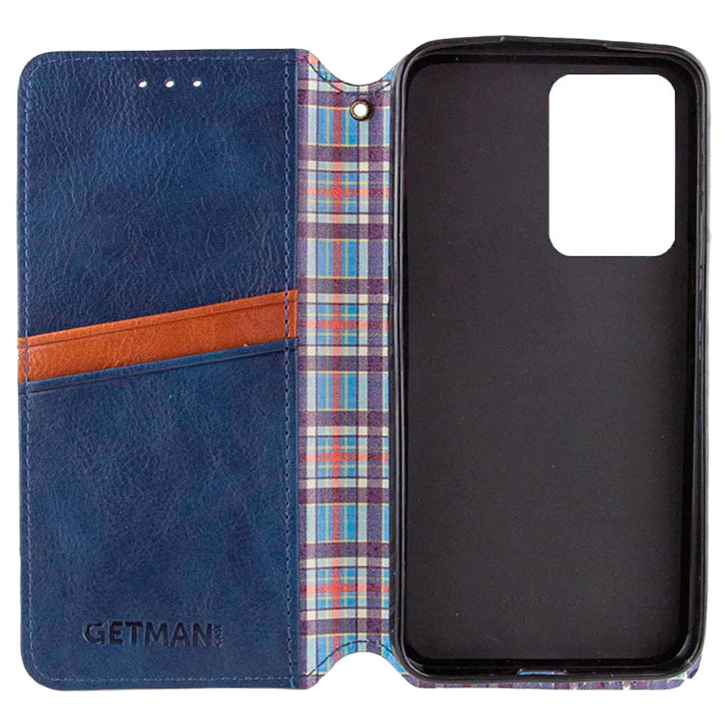 Чехол (книжка) Xiaomi 15T, GETMAN Cubic, Синий - № 2 Чехол (книжка) Xiaomi 15T, GETMAN Cubic, Синий - № 2