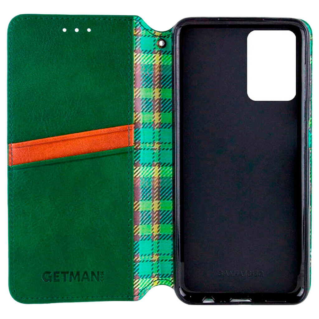 Чохол (книжка) Xiaomi Poco X8 Pro Max, GETMAN Cubic, Зелений - № 3 Чохол (книжка) Xiaomi Poco X8 Pro Max, GETMAN Cubic, Зелений - № 3