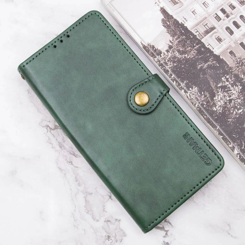 Чехол (книжка) Xiaomi Redmi Note 10 / Redmi Note 10s, GETMAN Gallant, Зеленый - № 7 Чехол (книжка) Xiaomi Redmi Note 10 / Redmi Note 10s, GETMAN Gallant, Зеленый - № 7
