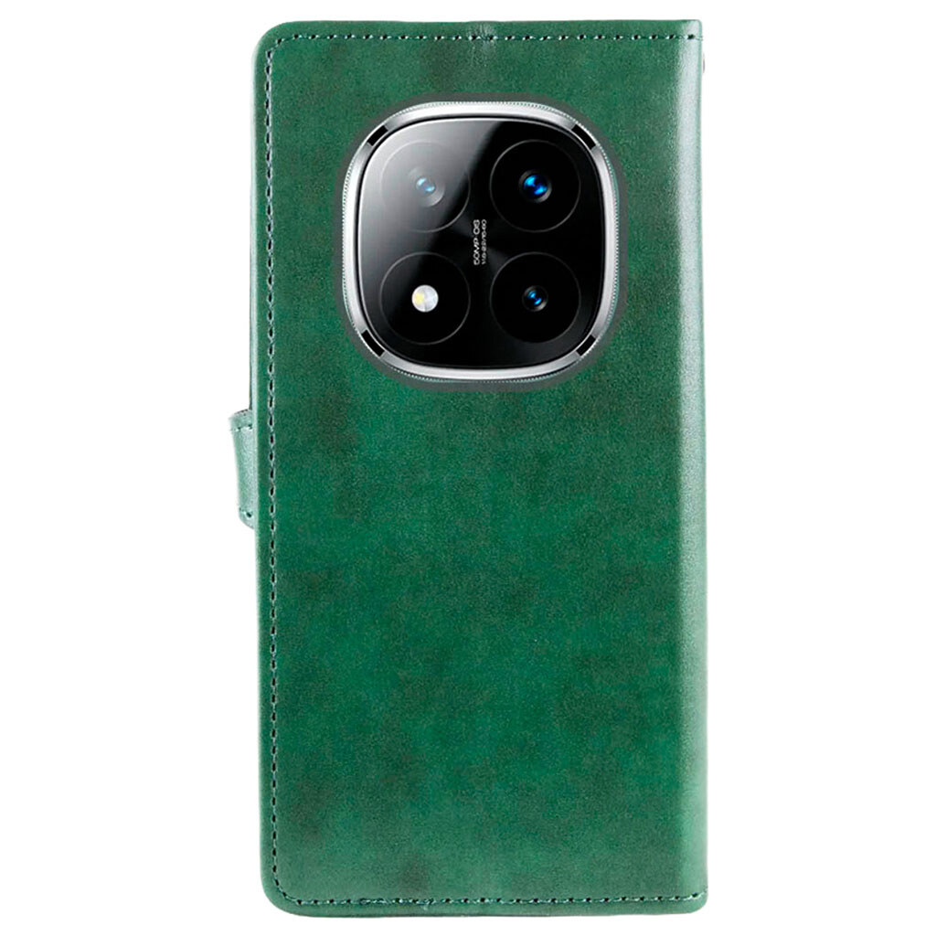 Чехол (книжка) Xiaomi Redmi Note 15 Pro 5G, GETMAN Gallant, Зеленый - № 5 Чехол (книжка) Xiaomi Redmi Note 15 Pro 5G, GETMAN Gallant, Зеленый - № 5